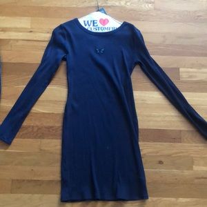 long sleeve graphic dress